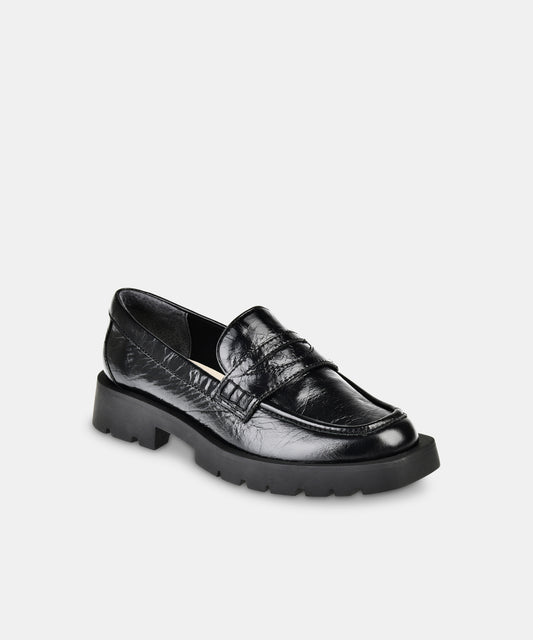 Women's Elias Loafer - Onyx Crinkle Patent