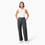 Women's Loose Fit Double Knee Work Pant - Charcoal