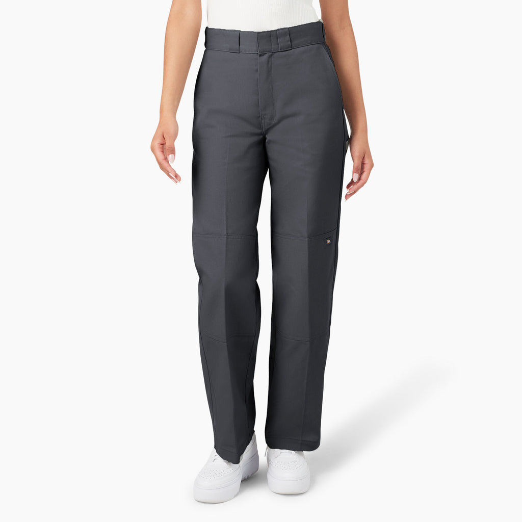 Women's Loose Fit Double Knee Work Pant - Charcoal