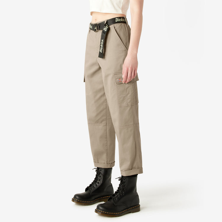 Women's Relaxed Fit Cropped Cargo Pant FPR50 - Desert Sand