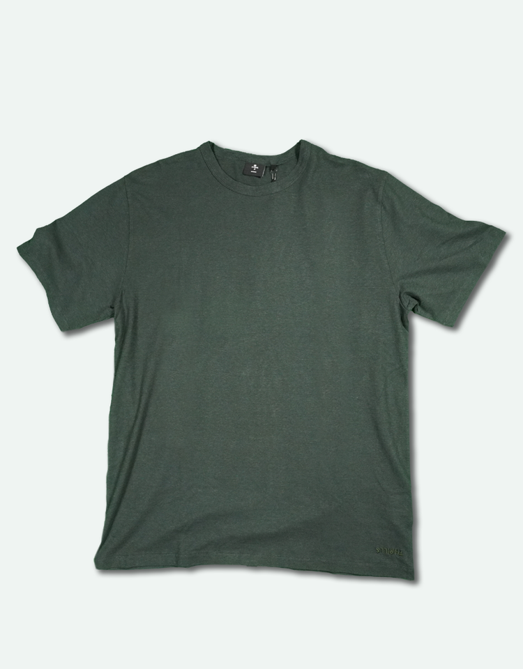 Men's Hemp Thrills Embro Lightweight Merch Fit T-Shirt - Deep Emerald