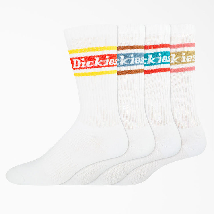 Men's Skateboarding Socks - White/Spring Stripe