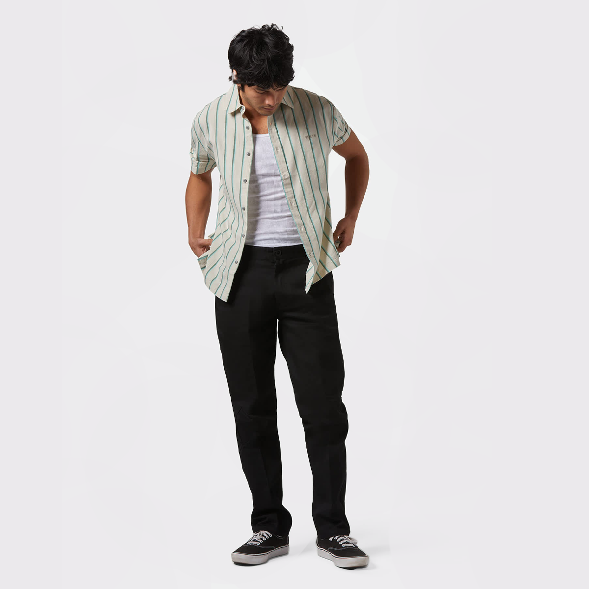 Men's Cru Stripe S/S Woven
