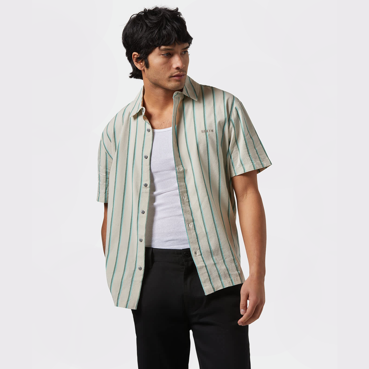 Men's Cru Stripe S/S Woven