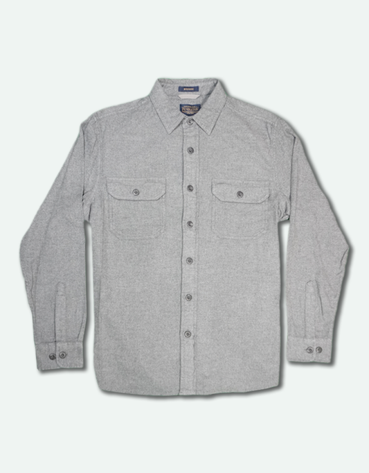 Men's Burnside Flannel Shirt - Charcoal Heather