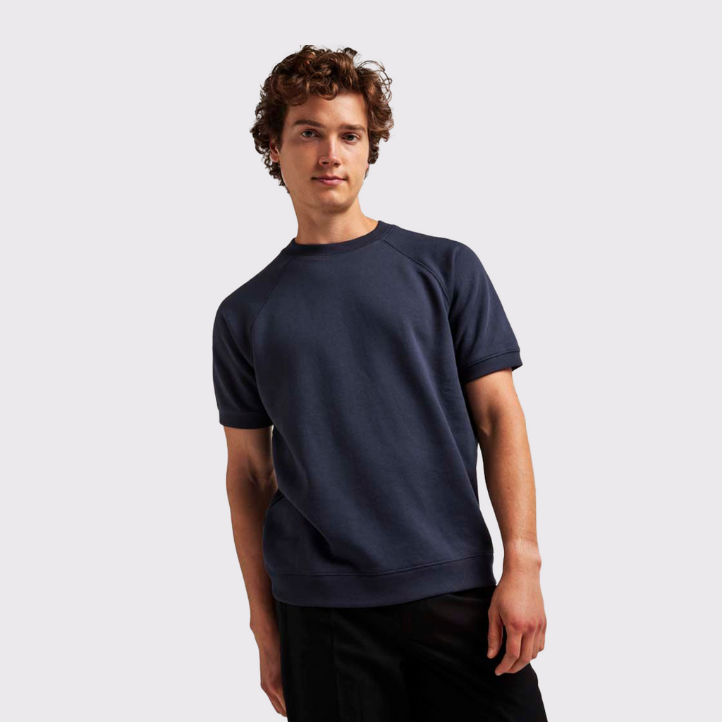 Unisex Recycled Fleece Raglan Short Sleeve Sweatshirt