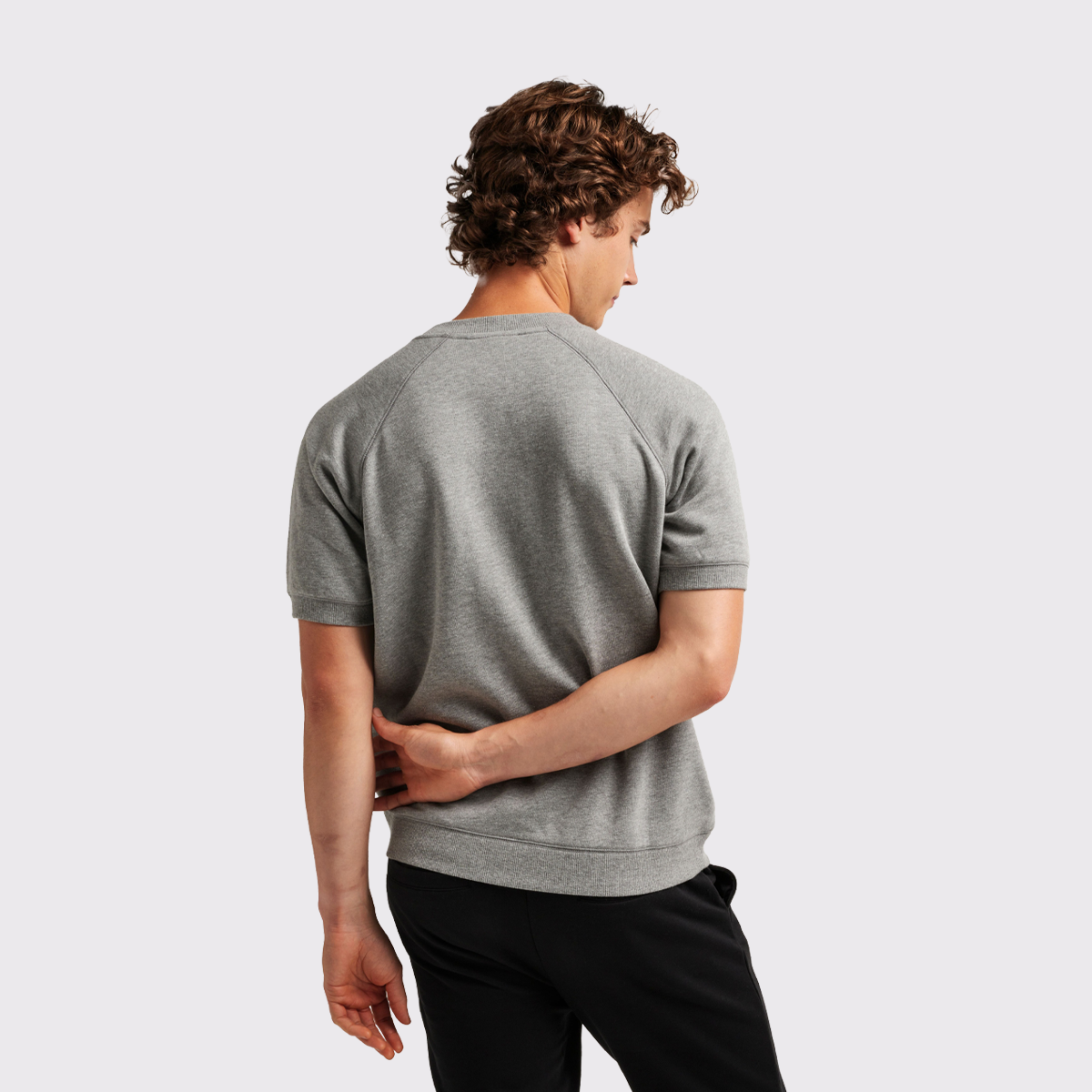 Unisex Recycled Fleece Raglan Short Sleeve Sweatshirt