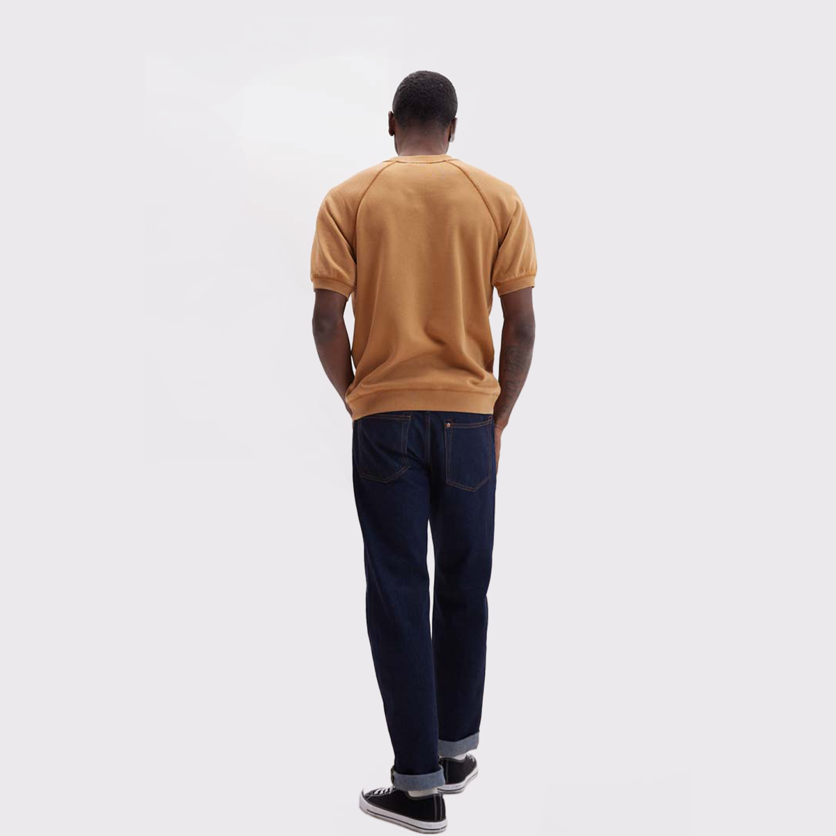 Unisex Recycled Fleece Raglan Short Sleeve Sweatshirt