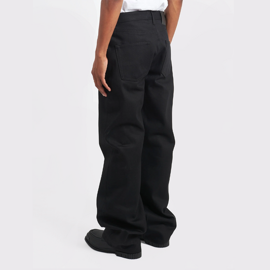 Men's Strong Guy - Solid Black Selvedge