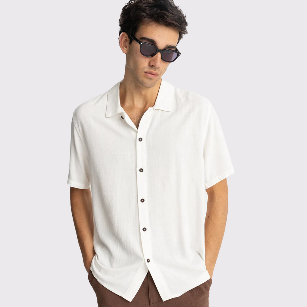Men's Textured Linen S/S Shirt