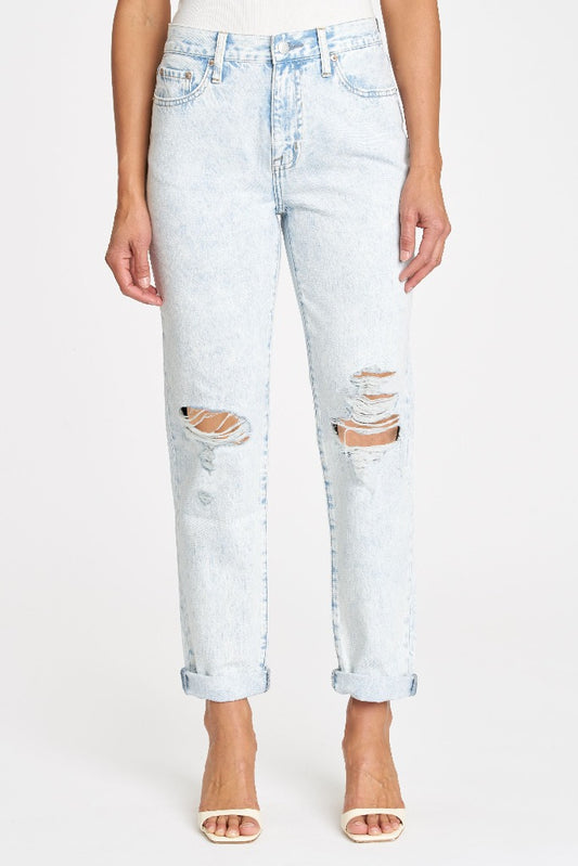 Women's Presley High Rise Relaxed Roller Jeans - Corral Distressed