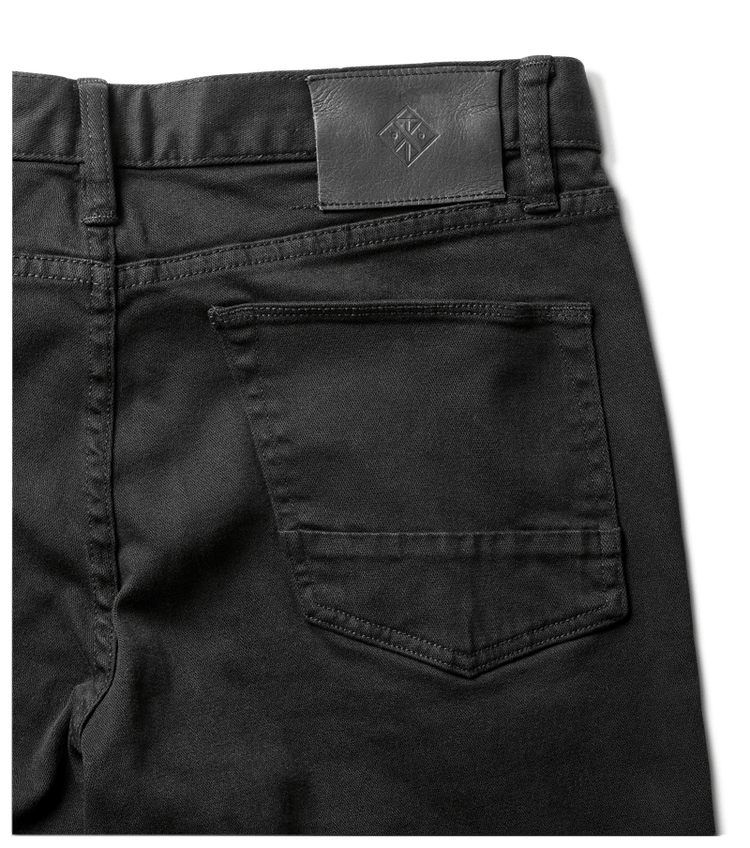 Men's Roark Hwy 133 5-Pocket Slim Straight Fit Twill Jeans - Black