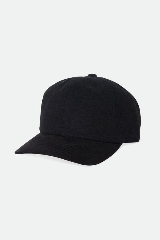 Reserve Melton Wool Adjustable Cap - Black / Black