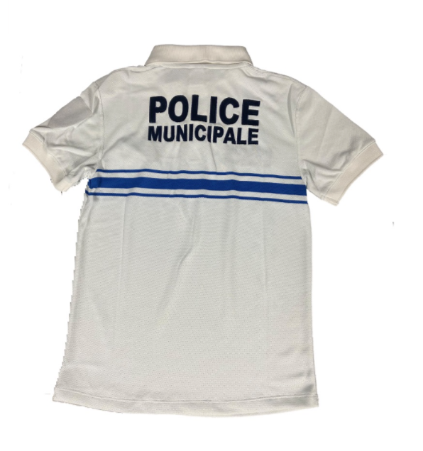FRENCH WHITE SH/SL POLICE SHIRT