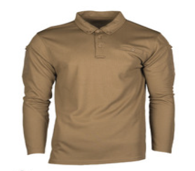 Mil-Tec® Quick-Dry Lg/Sl Tactical Coyote Shirt - New