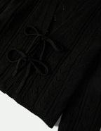 Brixton Cropped Pointelle Tie Cardigan - Women