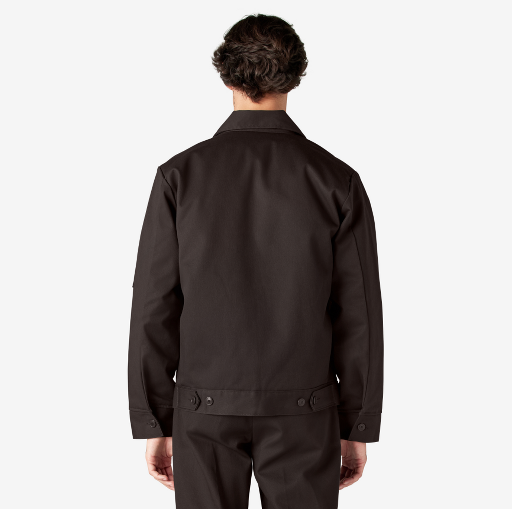 Men's Dickies Lined Eisenhower Jacket TJ15 - Dark Brown