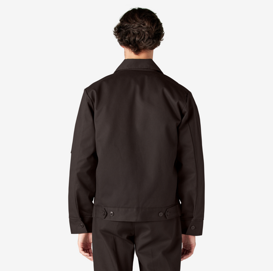 Men's Dickies Lined Eisenhower Jacket TJ15 - Dark Brown