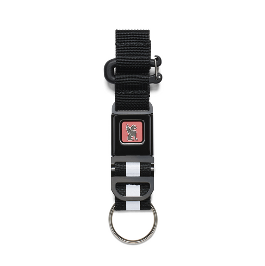 Chrome Mini Buckle Key Chain - Black Buckle