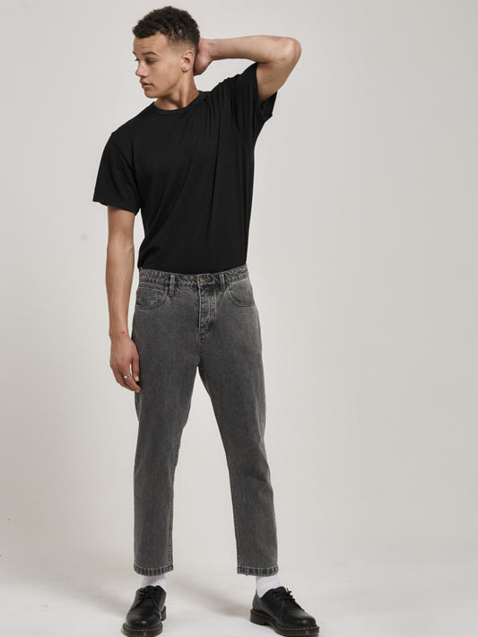 Men's Chopped Denim Jeans - Asphalt Gray