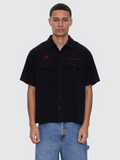 Appreciation Short Sleeve Work Short Shirt - Black