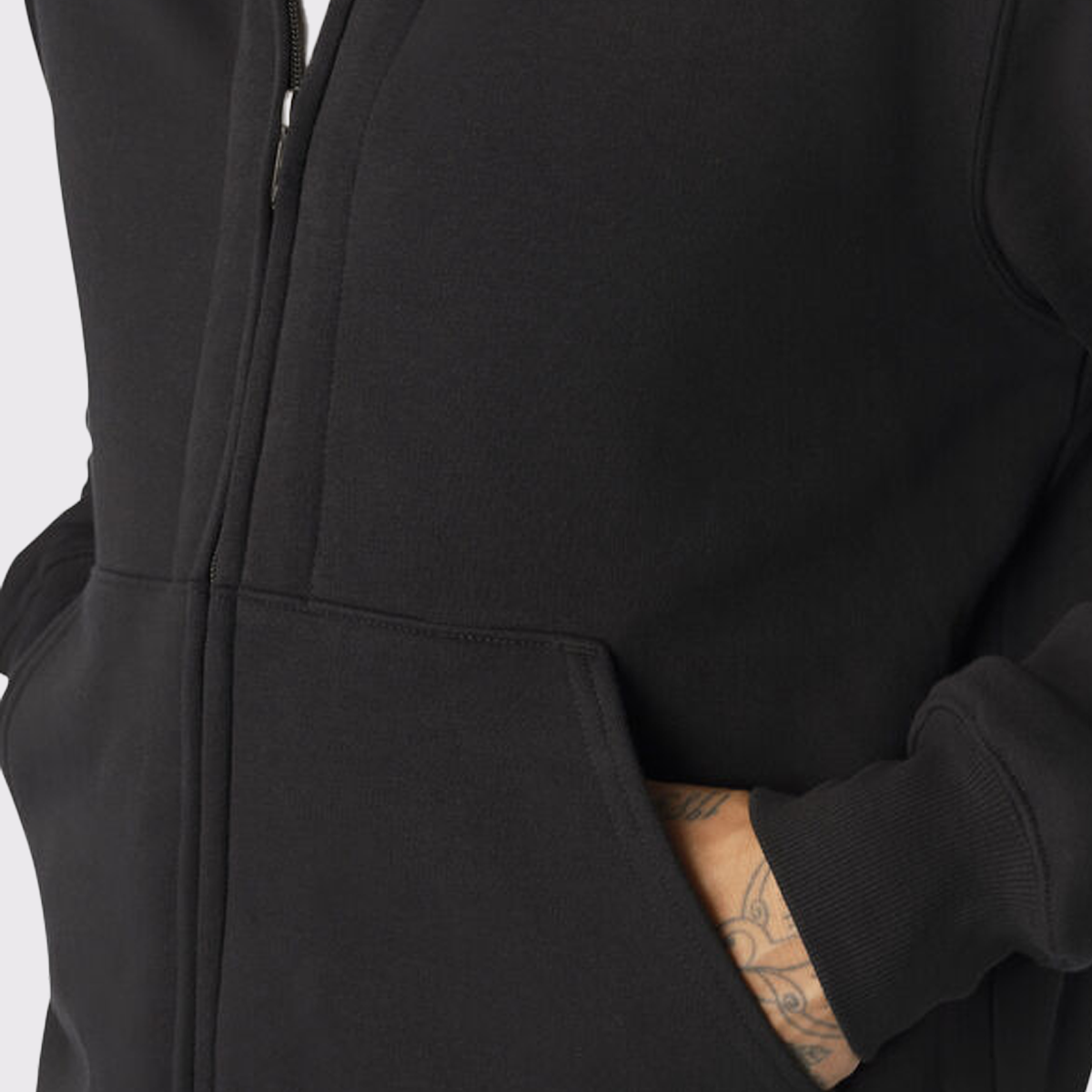 Men's Thermal Lined Full-Zip Fleece Hoodie with DWR