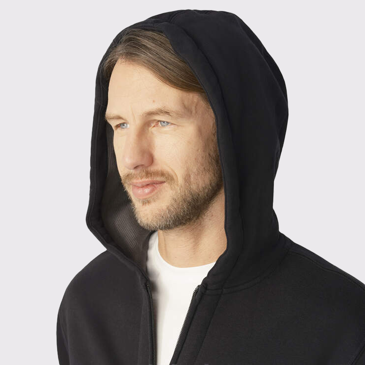 Men's Thermal Lined Full-Zip Fleece Hoodie with DWR