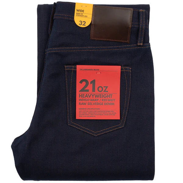 Unbranded Wide Fit - 21 oz. Heavy Red Weft Selvedge - Indigo