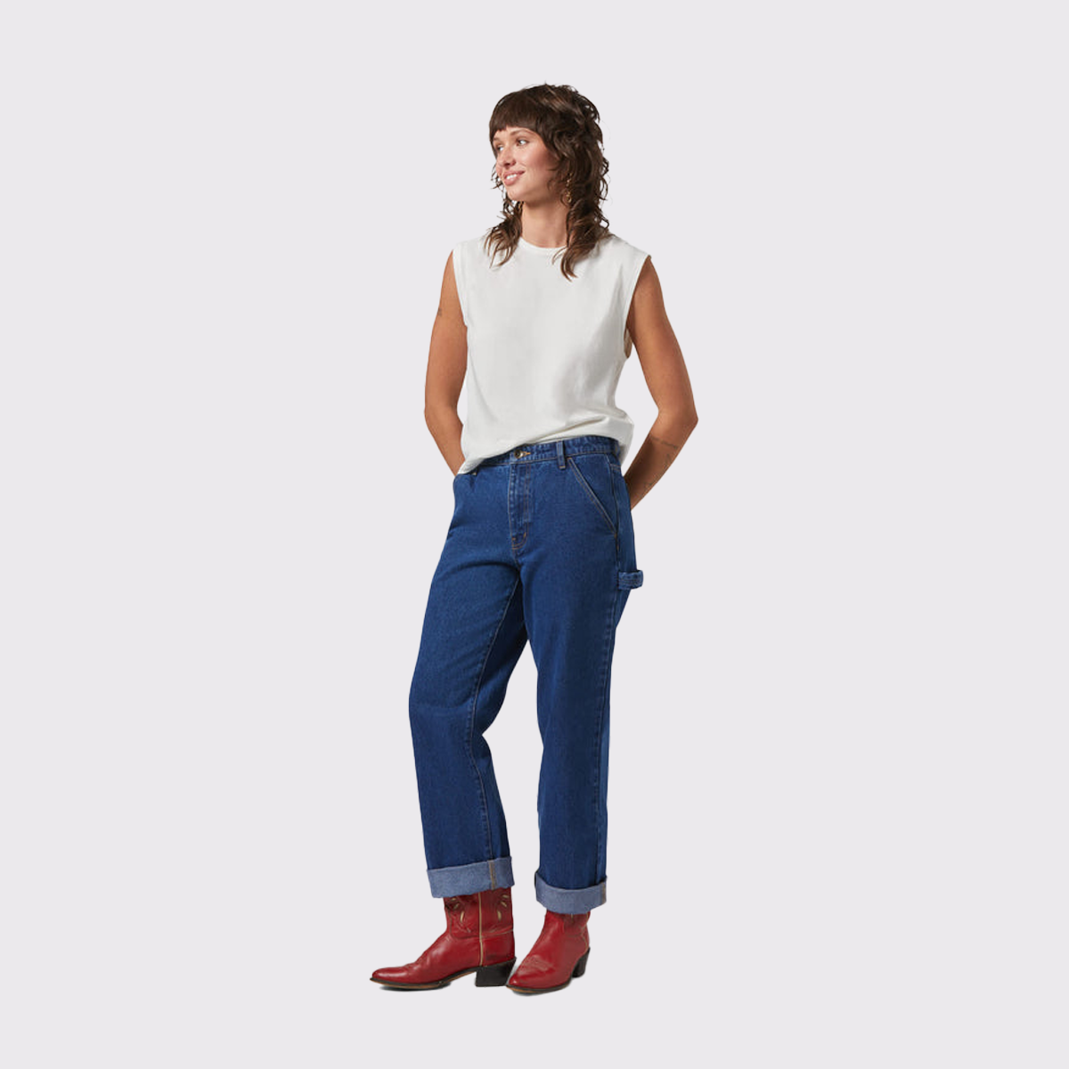 Carefree Organic Garment Dye Muscle Tank