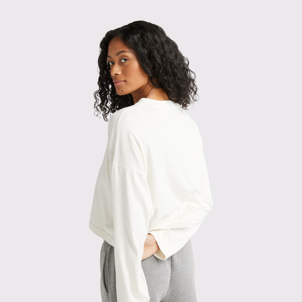 Women's Relaxed Crop L/S Tee