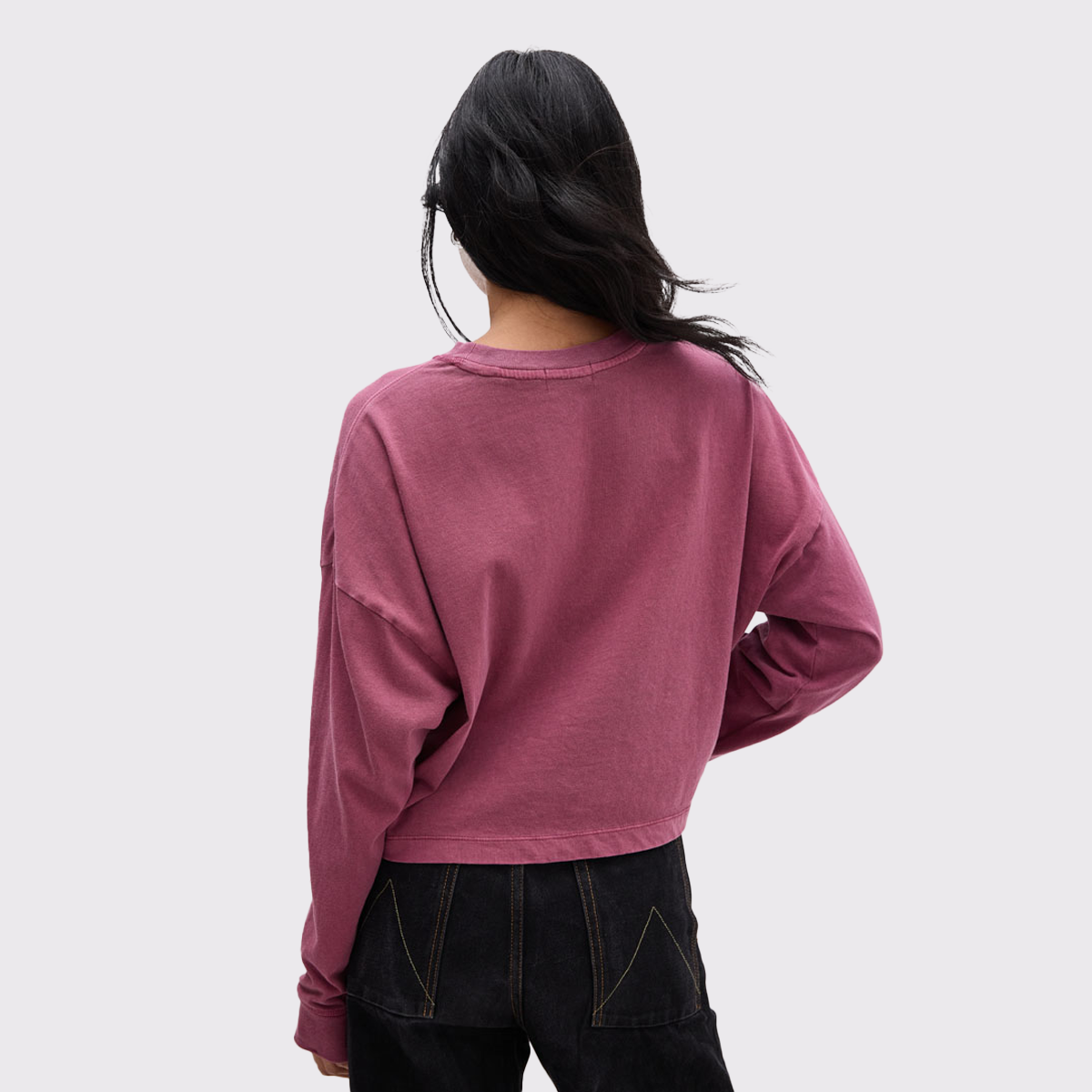 Women's Relaxed Crop L/S Tee