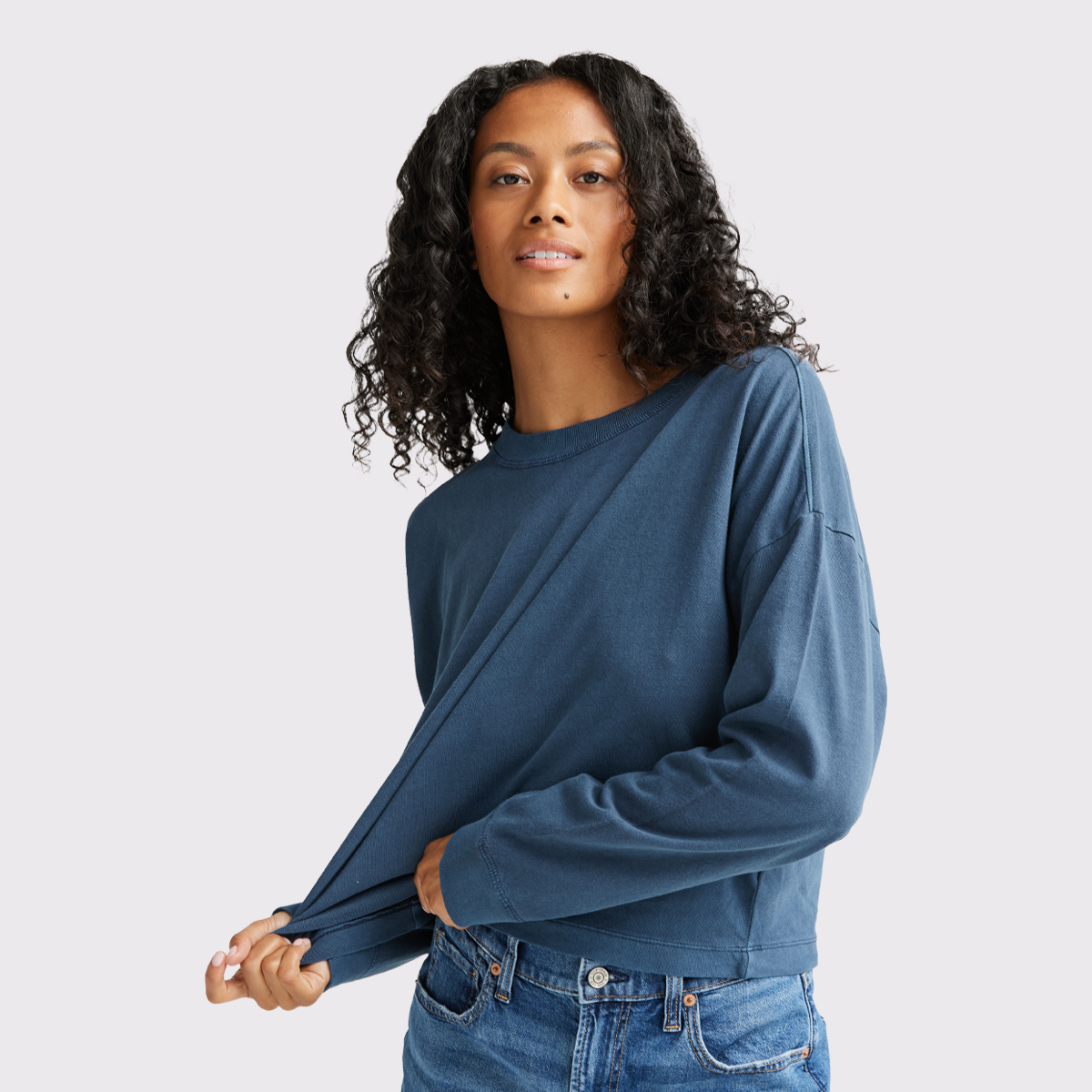 Women's Relaxed Crop L/S Tee