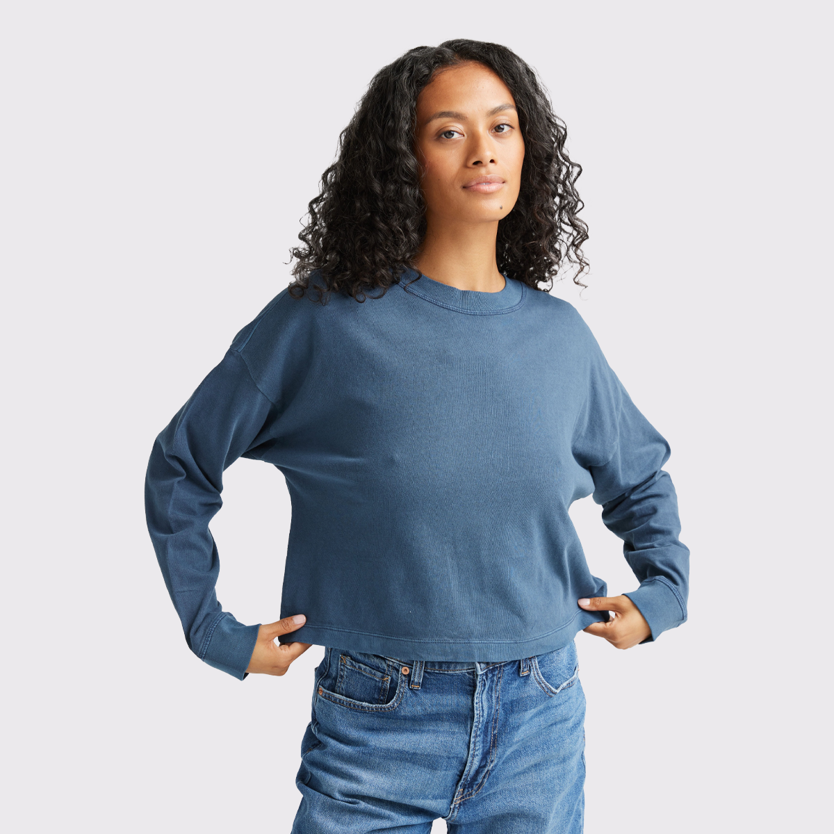 Women's Relaxed Crop L/S Tee
