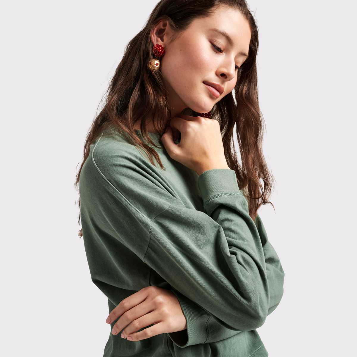 Women's Relaxed Crop L/S Tee