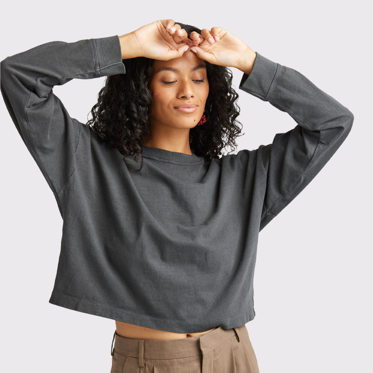 Women's Relaxed Crop L/S Tee