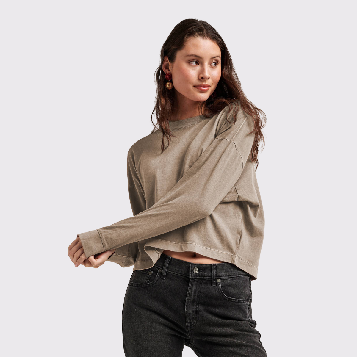 Women's Relaxed Crop L/S Tee