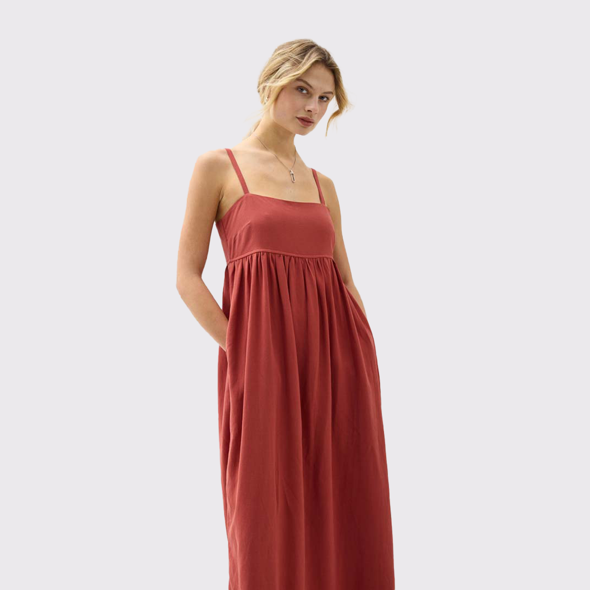 Women's Linen Maxi Dress