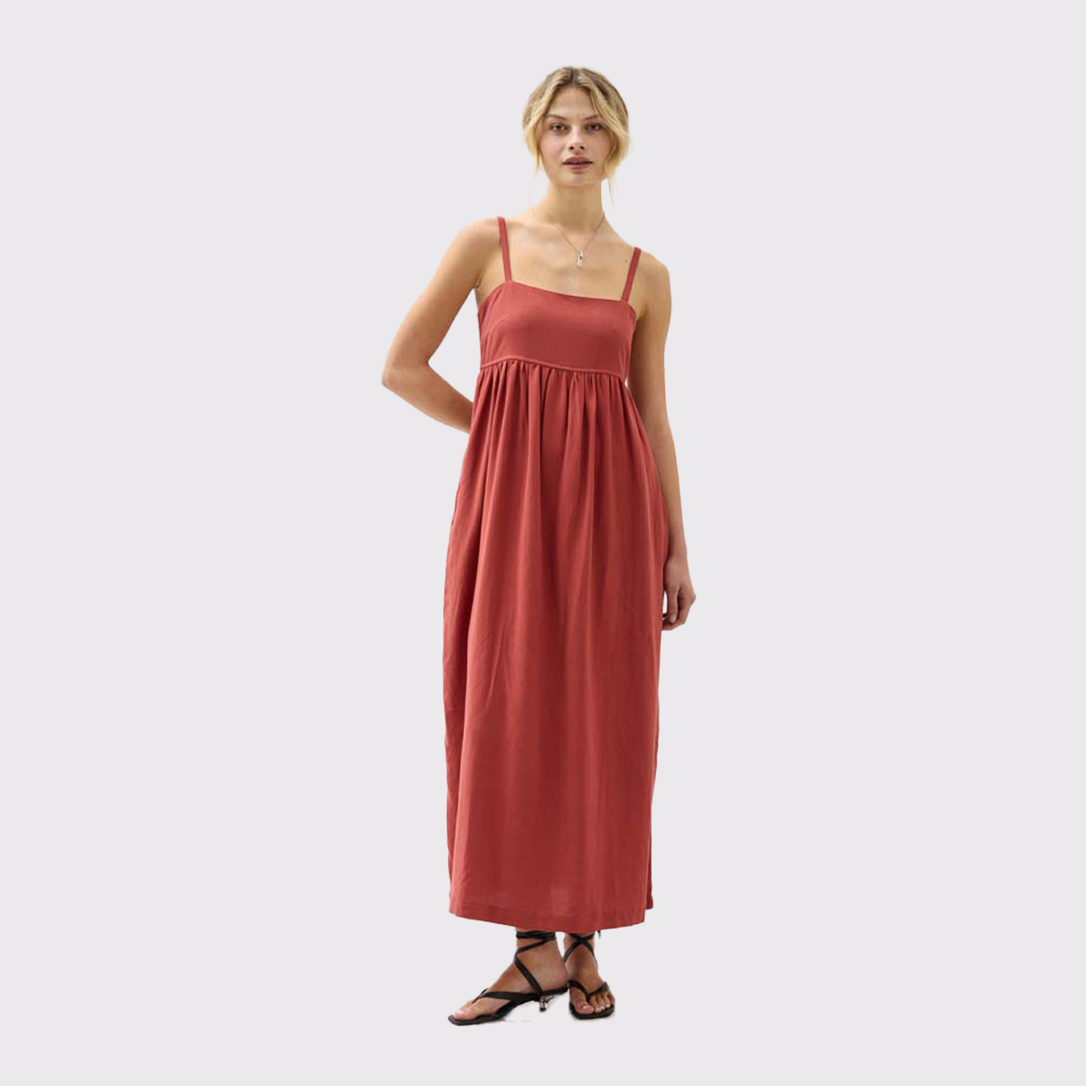 Women's Linen Maxi Dress