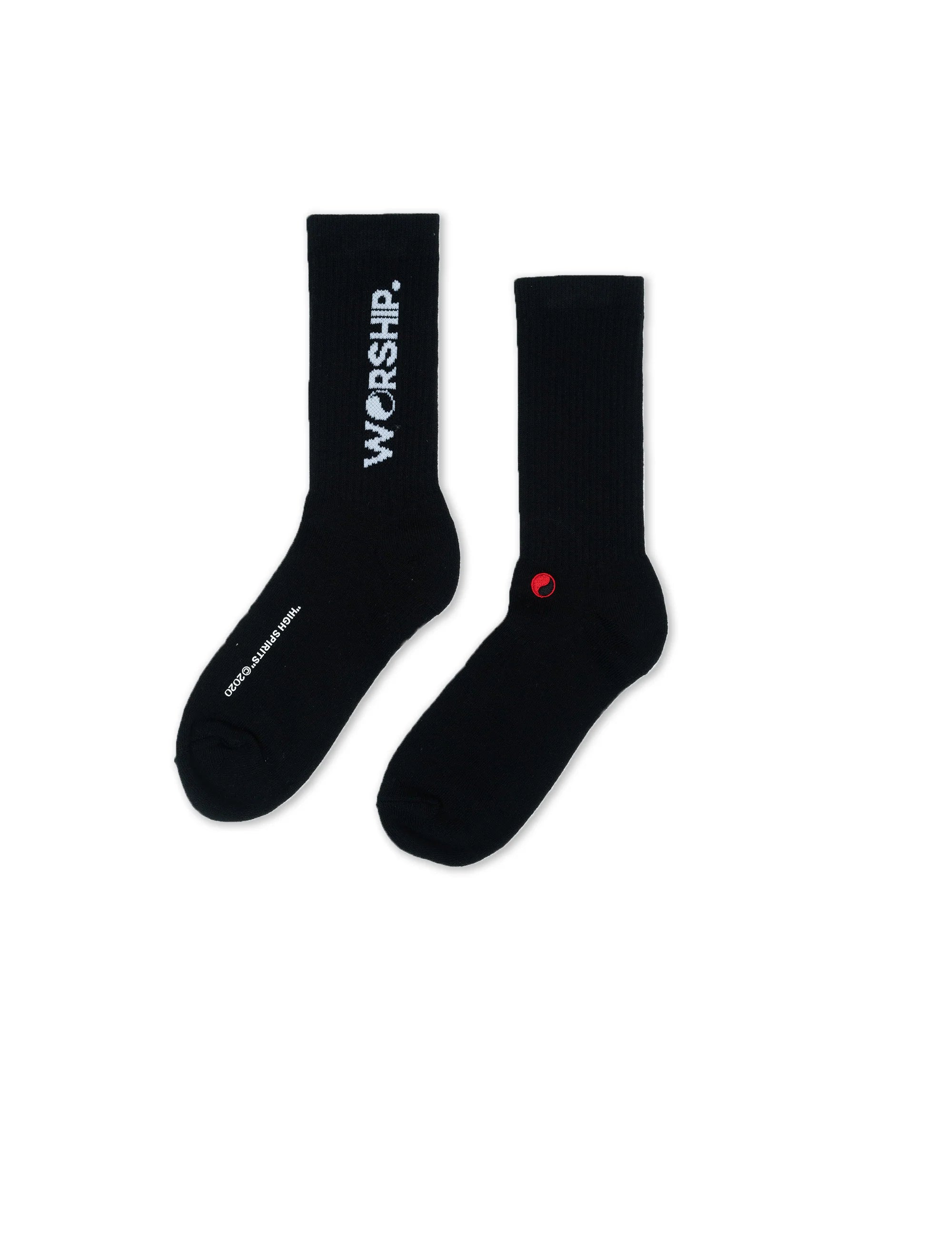 Core Socks Organic 2 Pack - White - Black