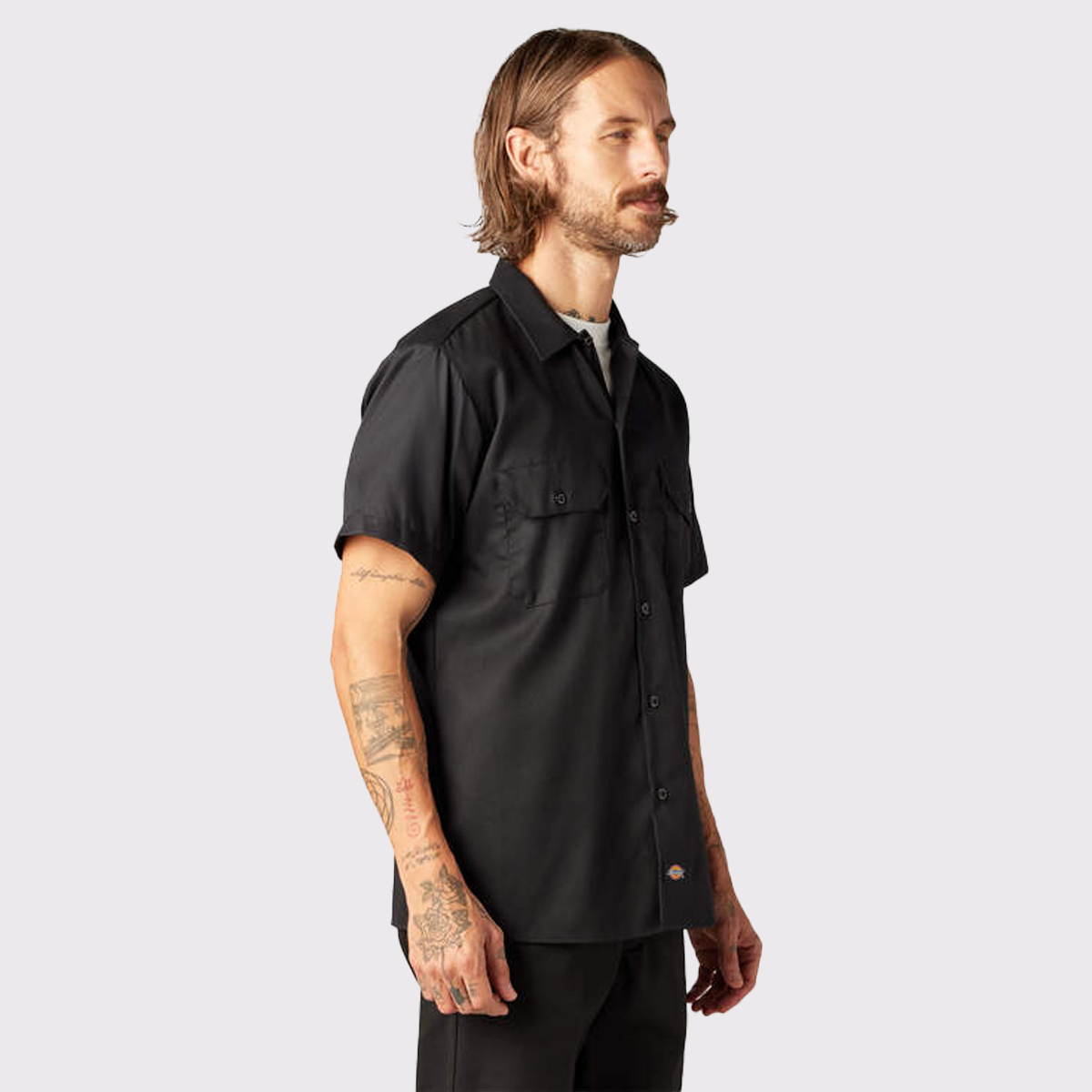 Men's Short Sleeve Flex Twill Work Shirt (WS673)