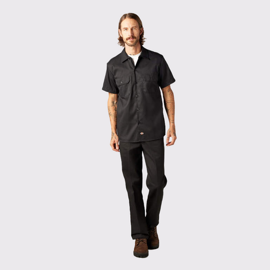 Men's Short Sleeve Flex Twill Work Shirt (WS673)