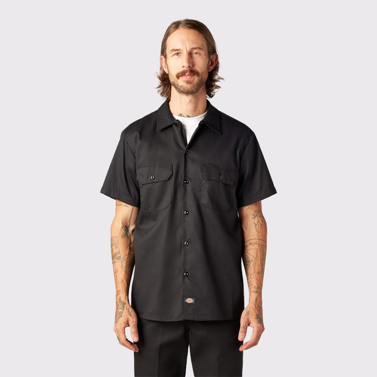 Men's Short Sleeve Flex Twill Work Shirt (WS673)