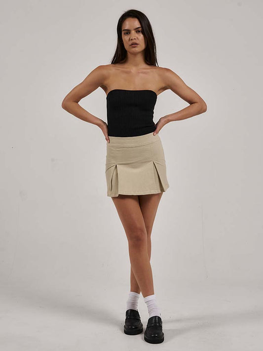 Women's Reese Pleated Skirt - Oatmeal
