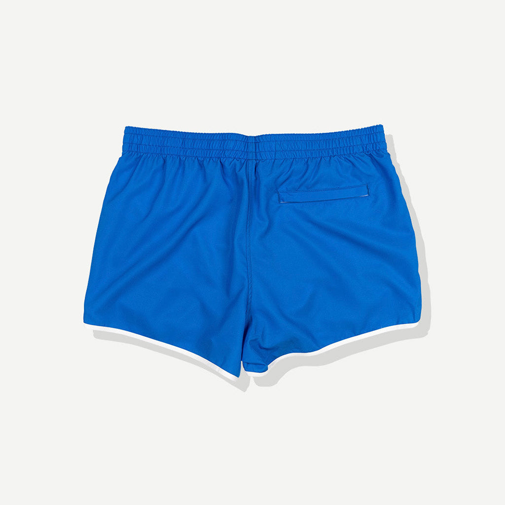 Poolside Tanning Swim Shorts - Blue