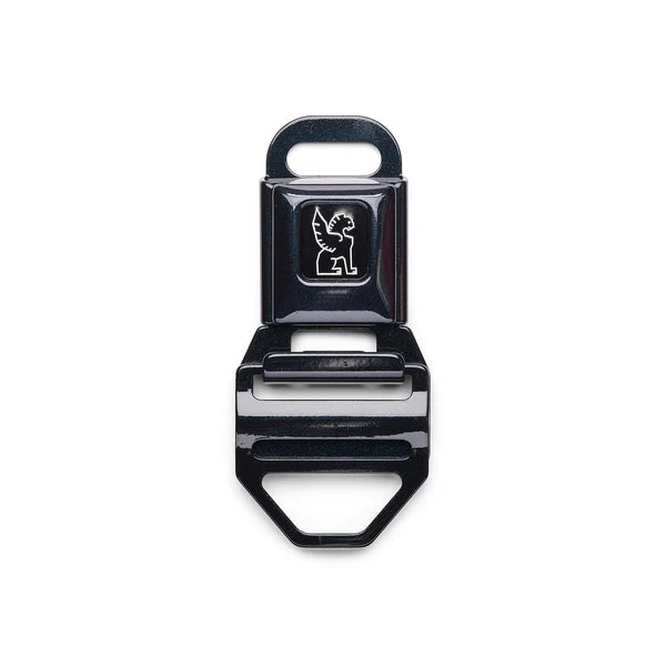 Chrome Seatbelt Buckle Lg (2") - Black Pearl