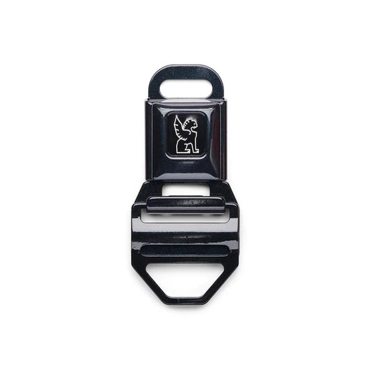 Chrome Seatbelt Buckle Lg (2") - Black Pearl