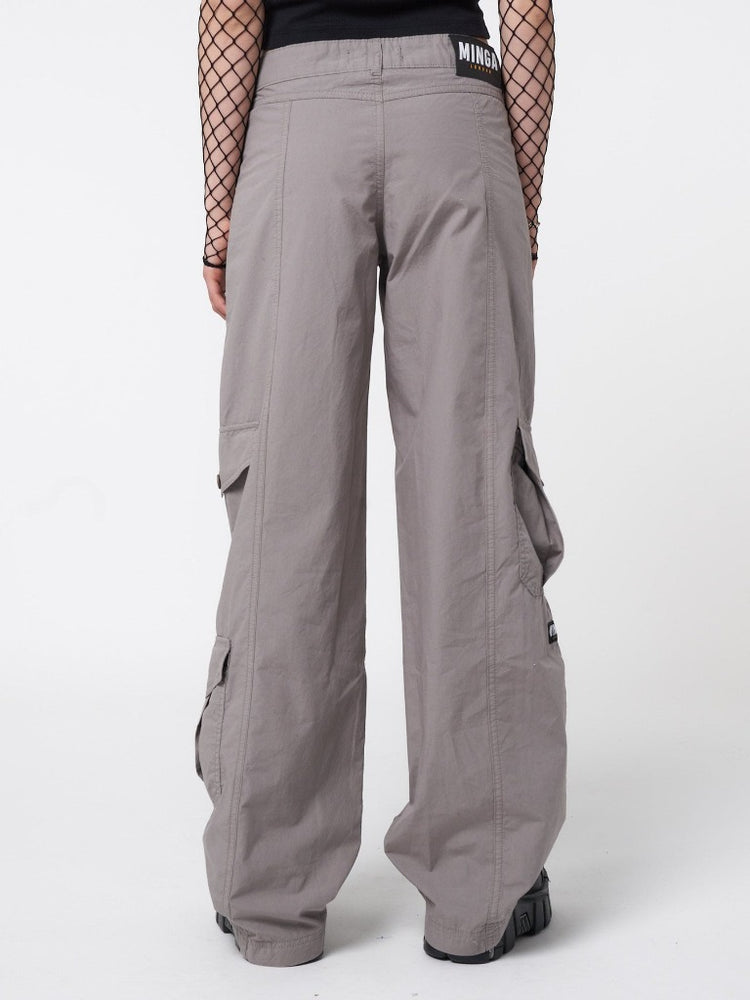Women's Cleo Grey Y2K Cargo Pants