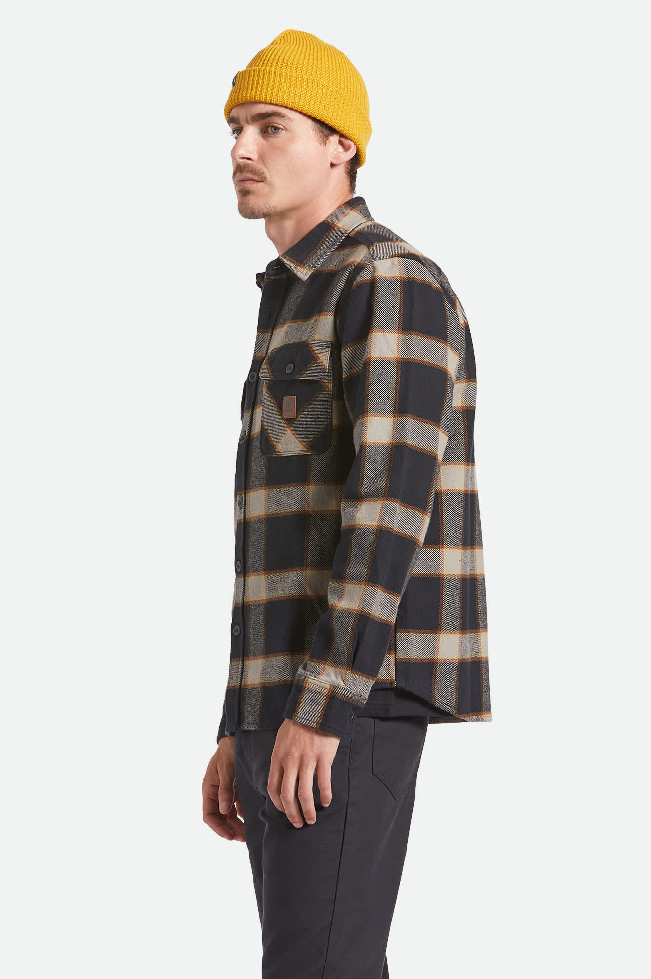 Brixton Men's Bowery Heavyweight Long Sleeve Flannel