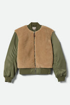 Brixton Women's Sherpa Surplus Bomber Jacket