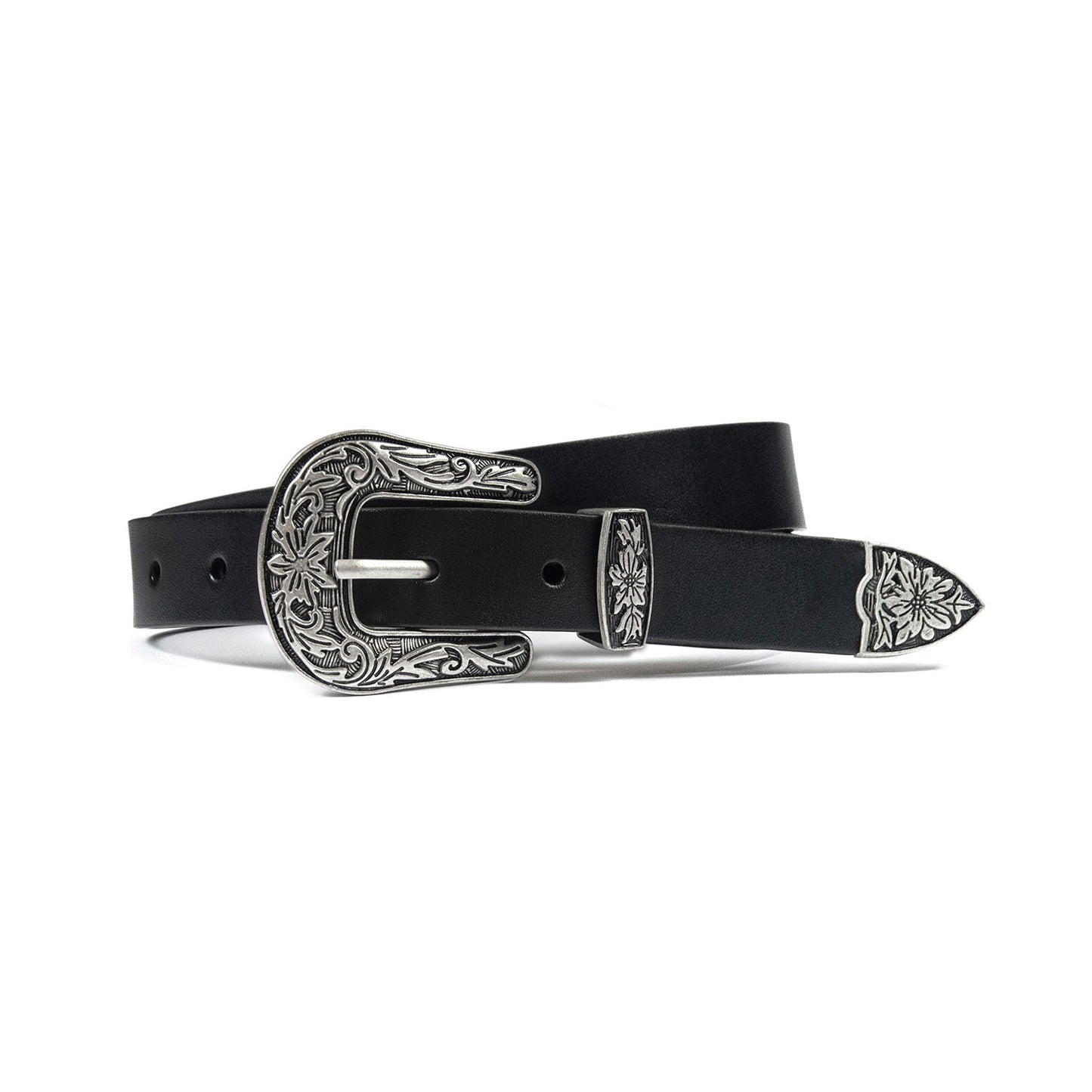 Women's Freddie Belt - Black Leather